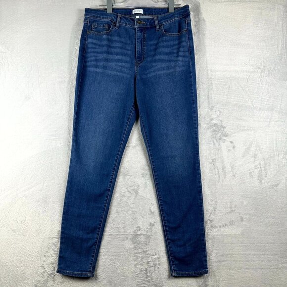 Jessica Simpson Women's Skinny Jeans High Rise Stretch Five Pockets Blue Size 12 - Picture 1 of 10